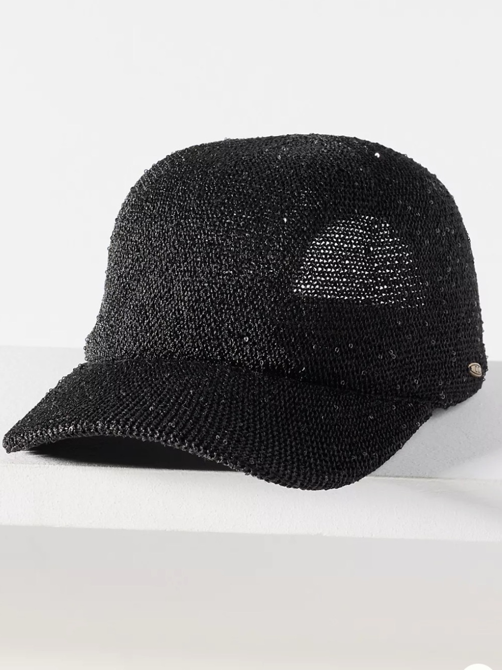 CHEVEUX CORP. SPARKLE KNIT BASEBALL CAP NWT